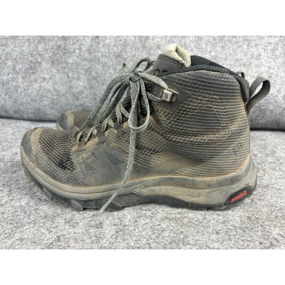 Salomon Outline Mid Gore-Tex Hiking Boots Men's 7 Beluga/Black/Capers Hi Top - Picture 1 of 9